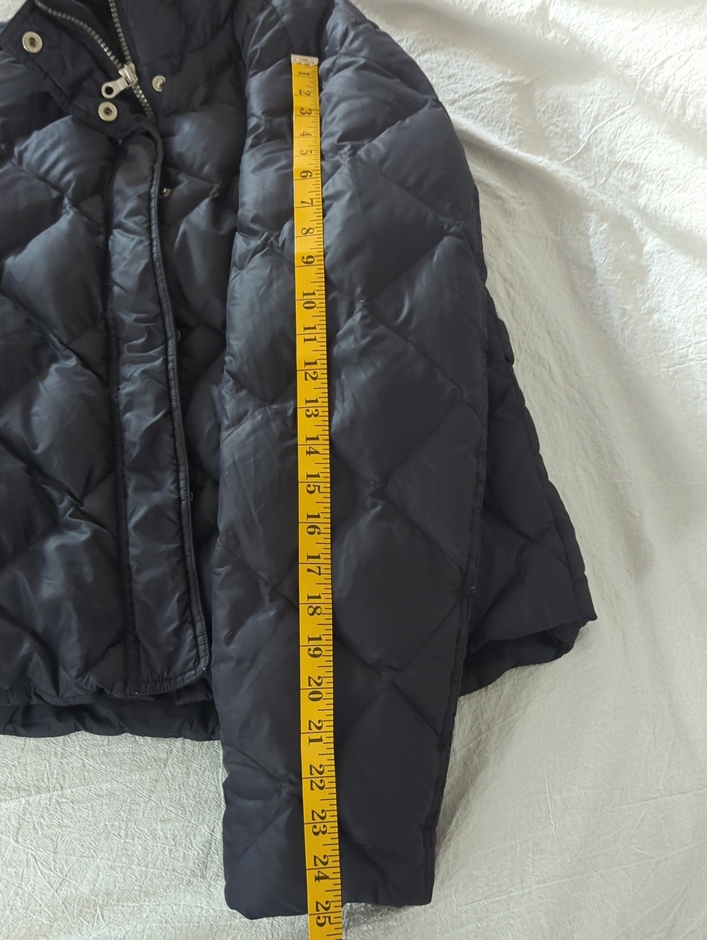 Eddie Bauer 700 Fill Down Jacket Womens S Black Diamond Quilted Puffer Coat 2009 - Picture 13 of 13